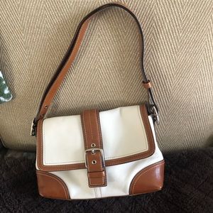 Coach F11196 Leather Hampton Crossbody Bag